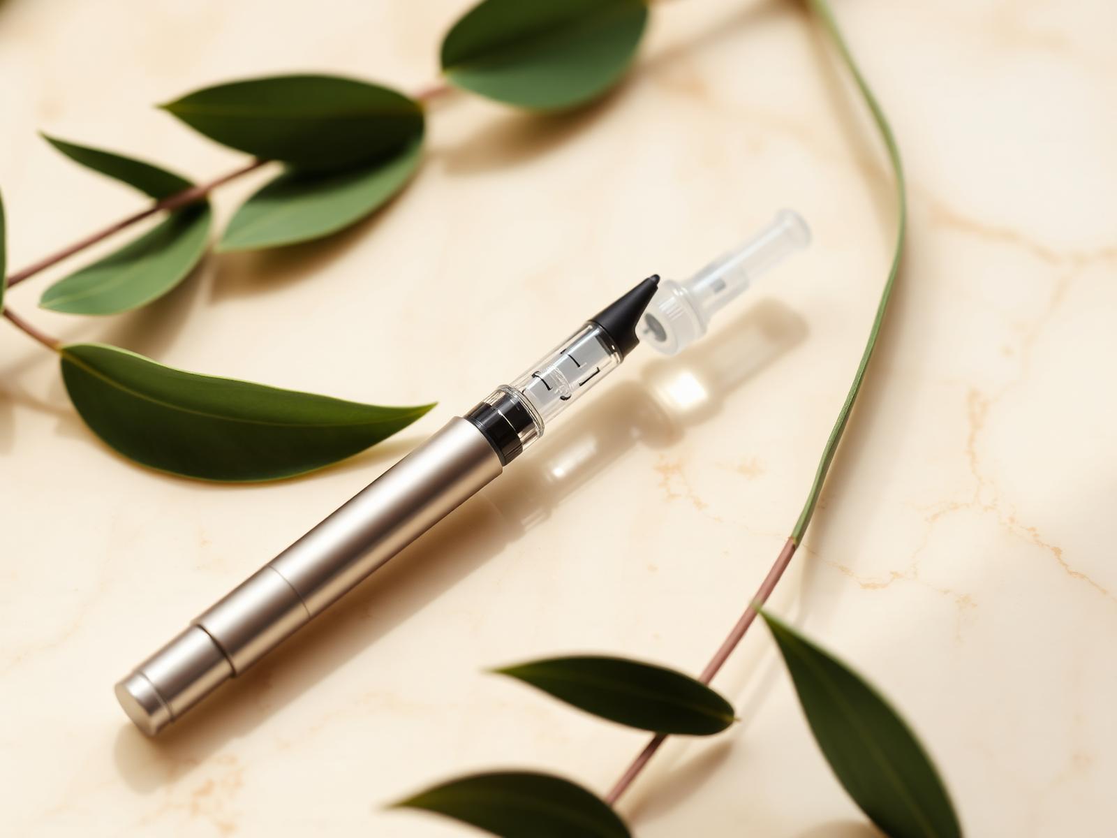 Injectable pen with botanicals